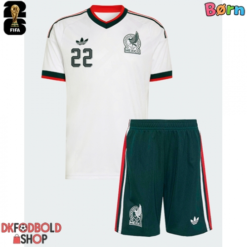 Mexico Armando Gonzalez #14 Udebanesæt Børn VM 2026 Kort ærmer (+ korte bukser)